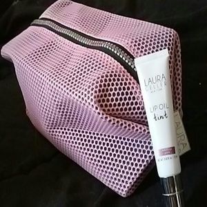 Laura Geller Lip Oil Tint and Cosmetic Bag